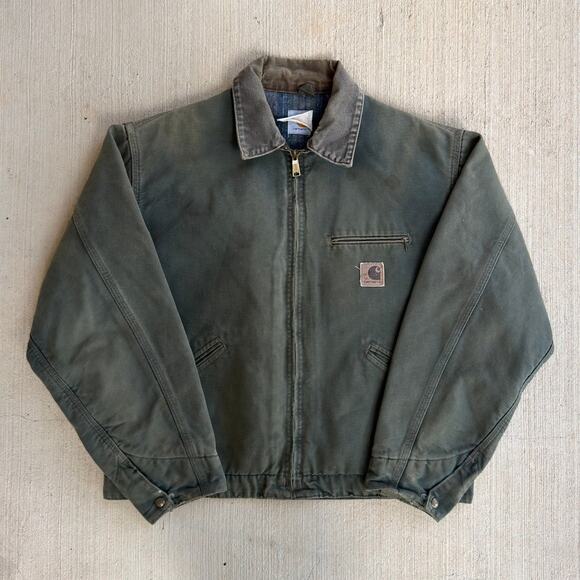 Carhartt Other - Carhartt faded green detroit work wear jacket